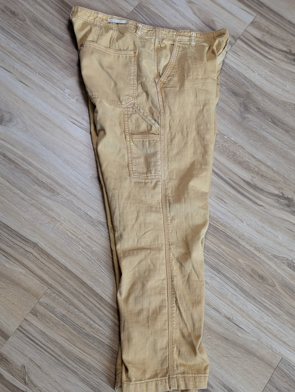 Pilcro & The Letterpress Anthropologie - Yellow Carpenter Pants